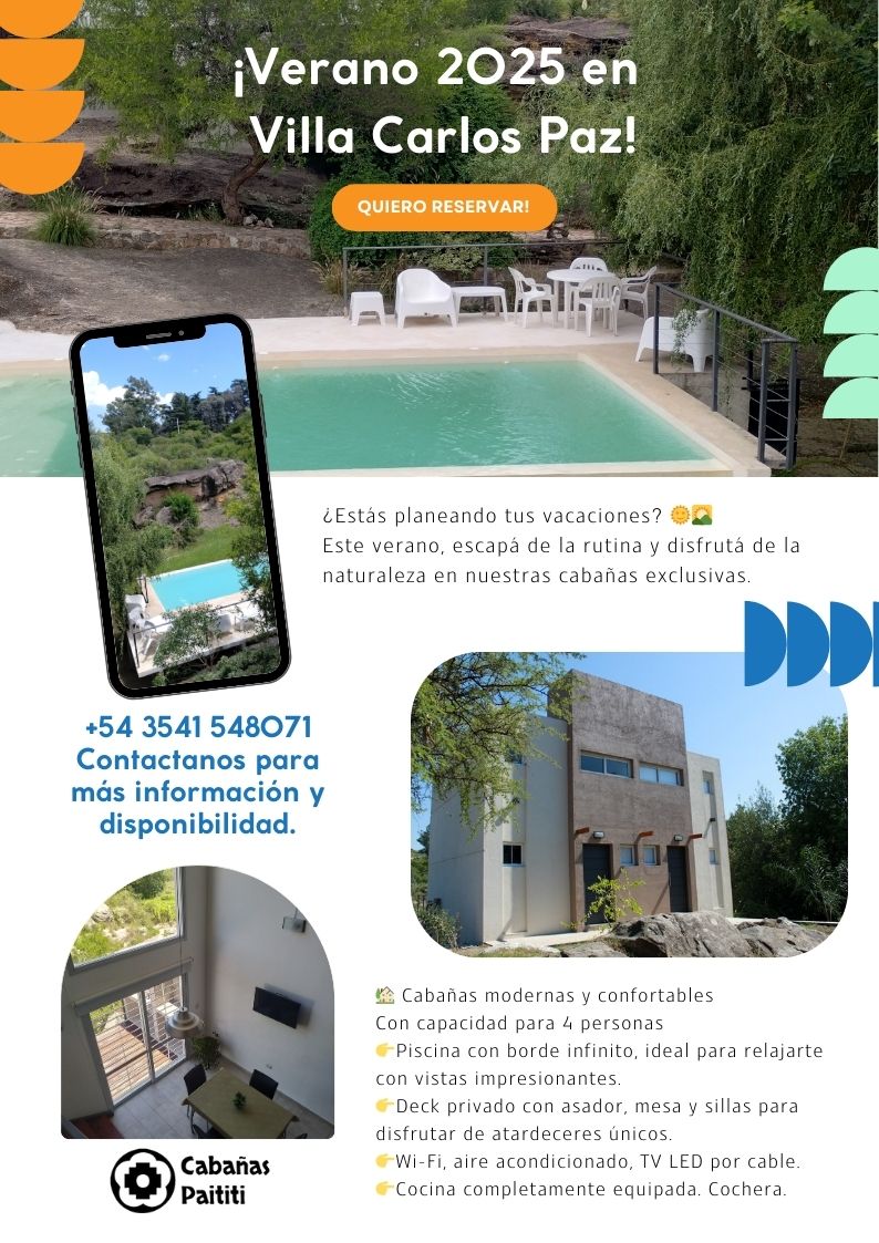 Cabañas Paititi en Villa Carlos Paz